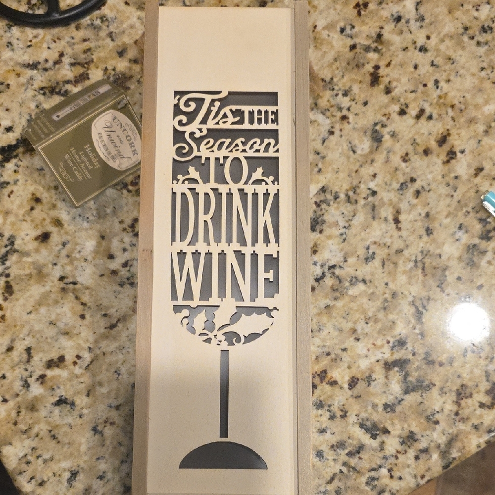 Demdaco Holiday Lighted Wine Caddy